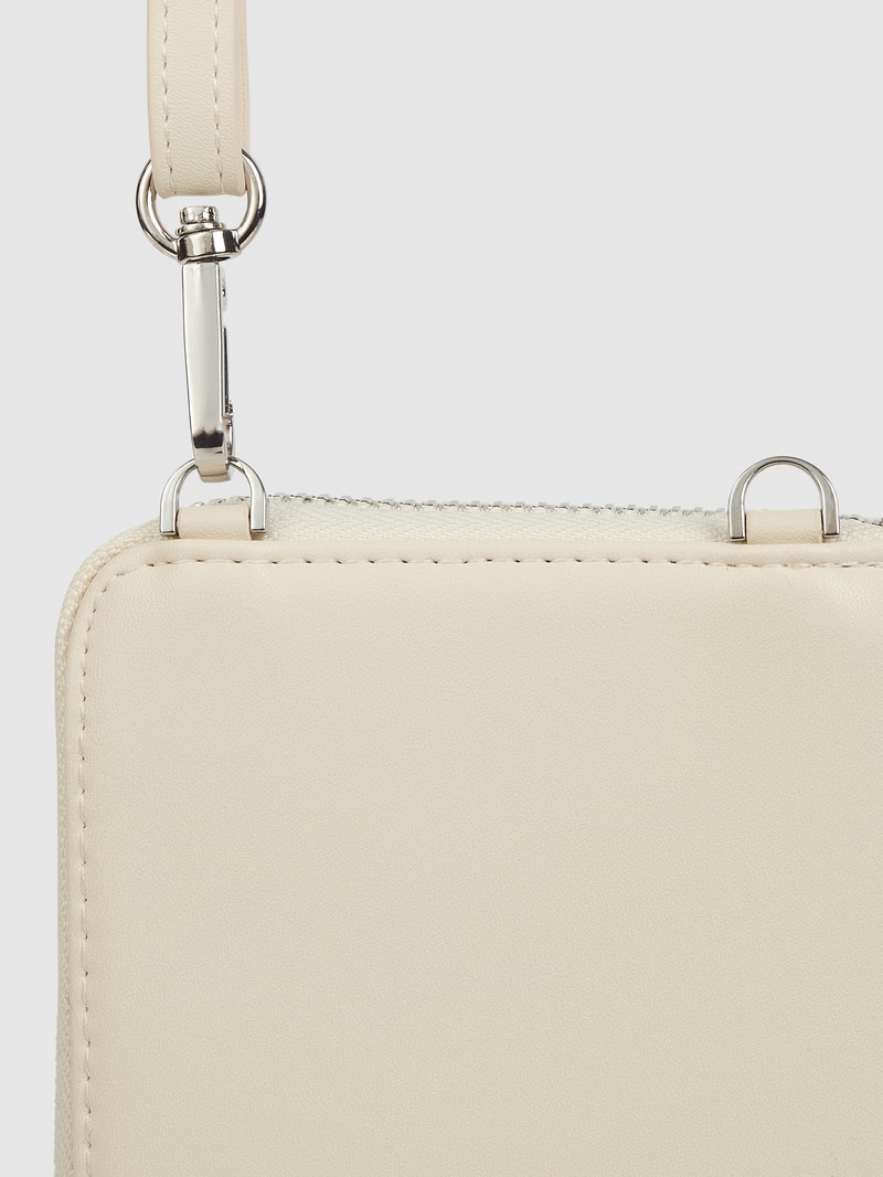 Handytasche in Leder-Optik in ecru