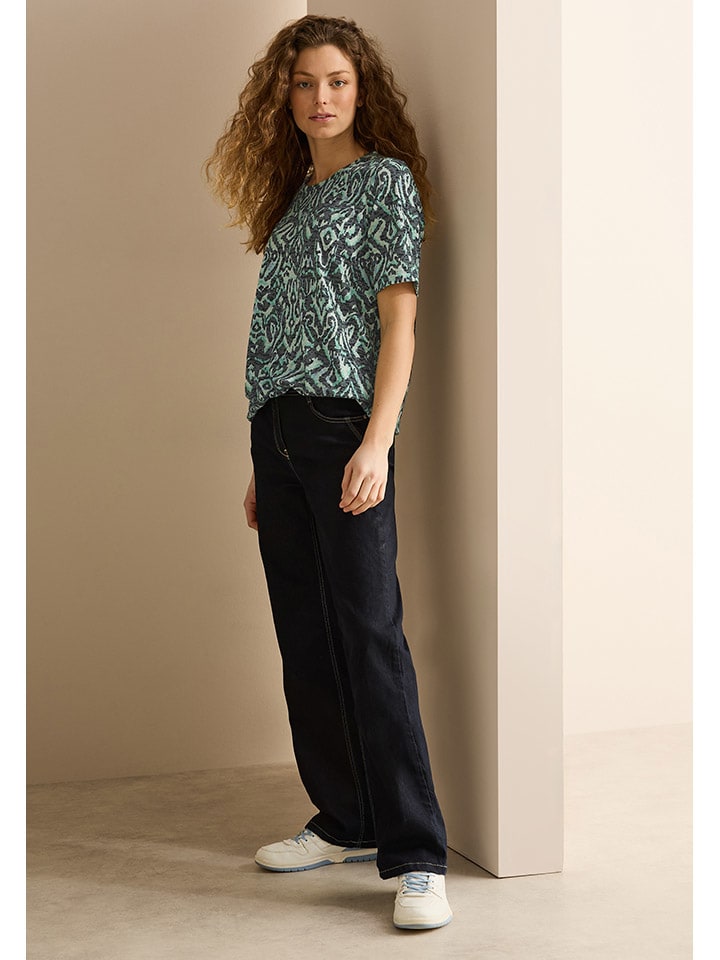Cecil Bluse in Grün/ Blau günstig kaufen