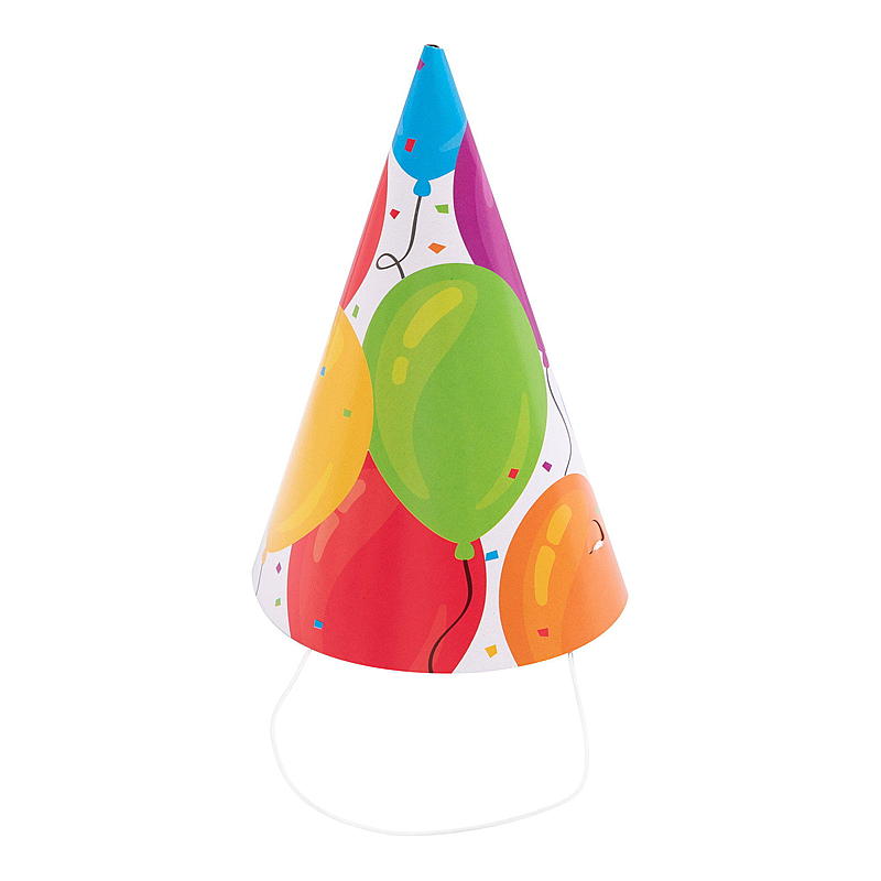 Giform Partyhatt 6-pk ballonger