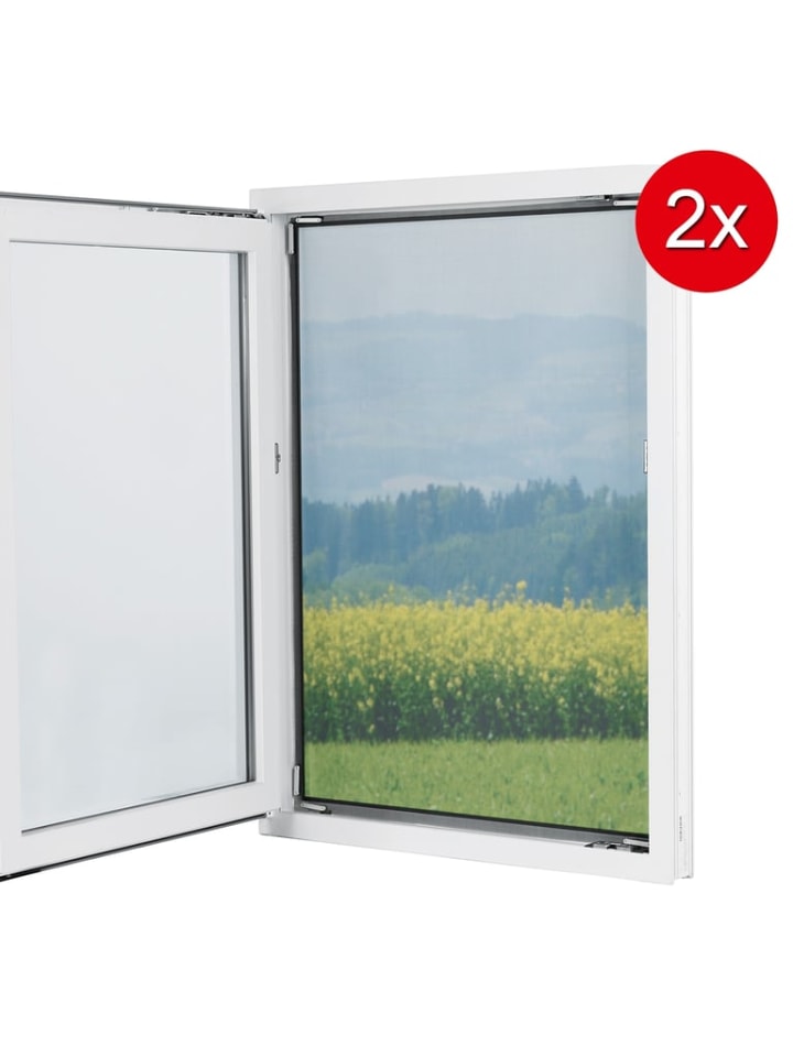 EASYmaxx Moskitonetz mit Magnetbefestigung - 150 x 130 cm - schwarz - 2er-Set günstig kaufen onesize