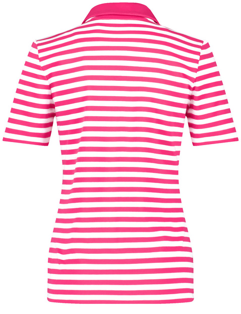 Gestreiftes Poloshirt aus nachhaltiger Baumwolle
