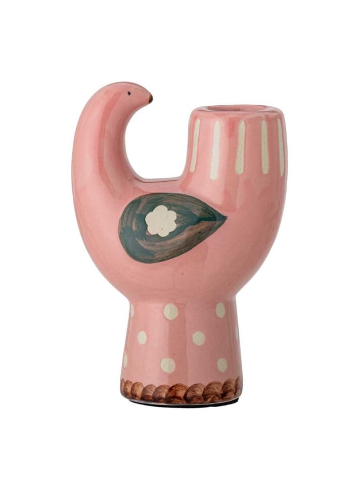 Bloomingville Kerzenhalter TRUDY Keramik Vogel Rosa 12x8 cm günstig kaufen onesize