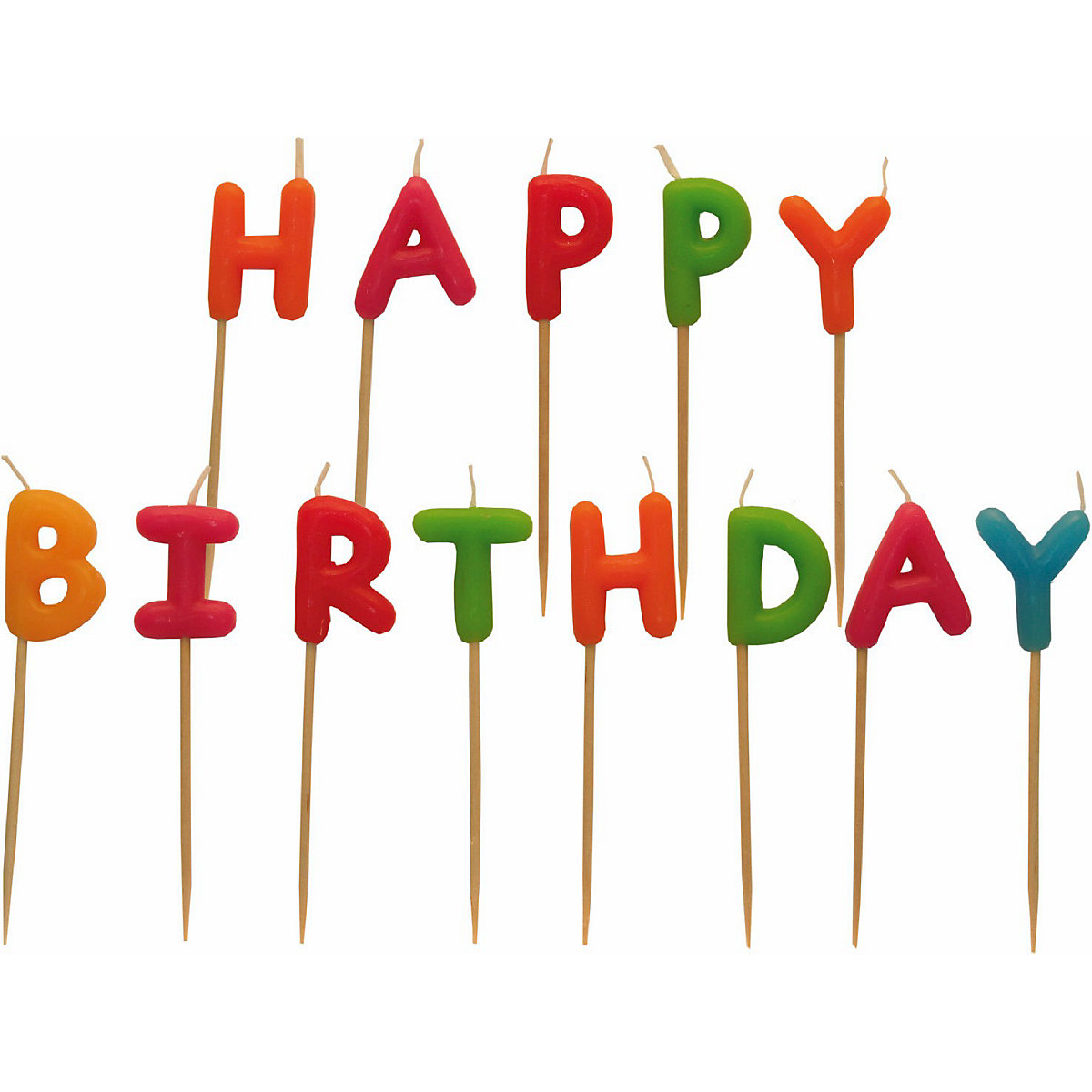 Kerzenset Happy Birthday