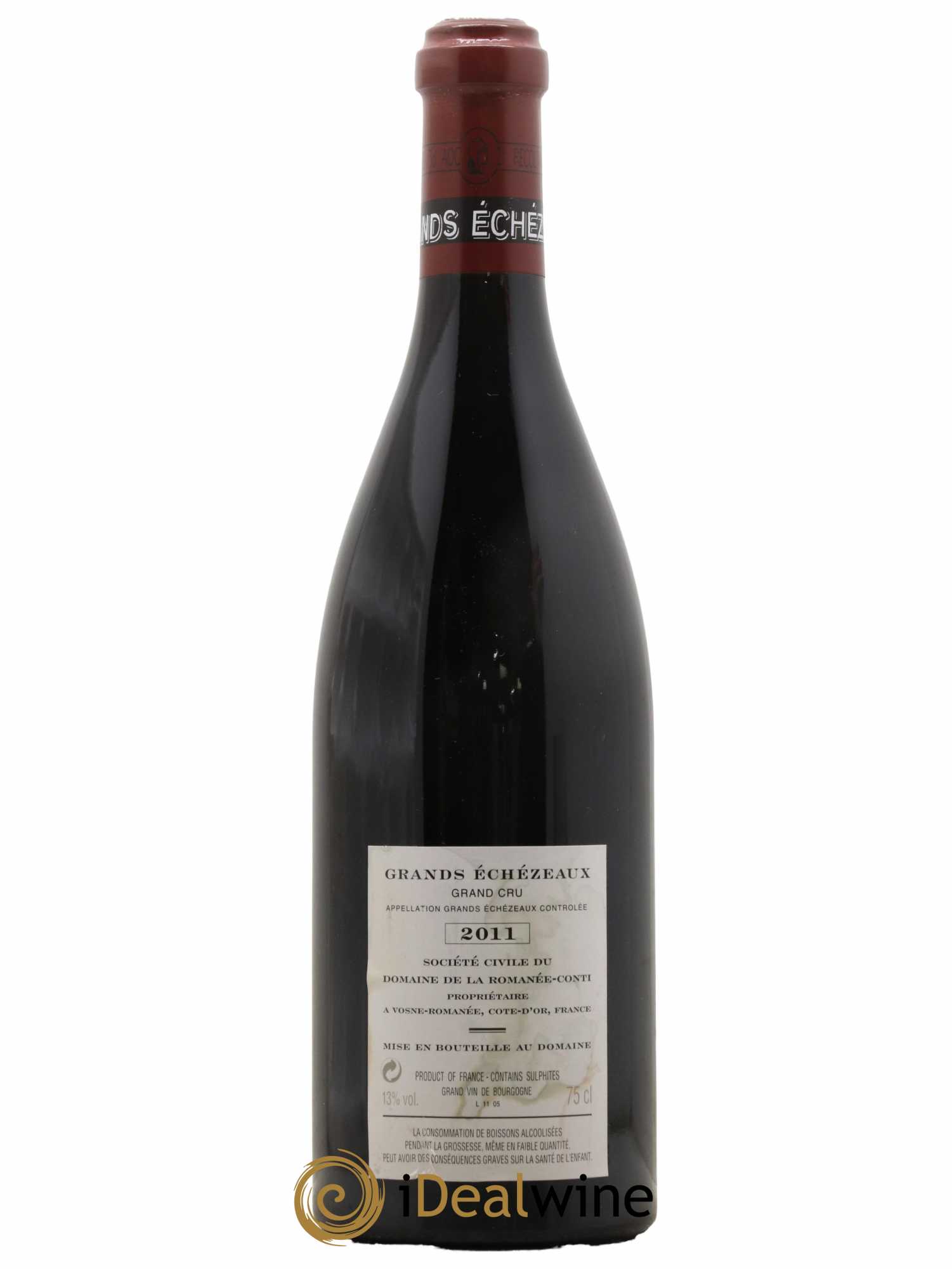 Grands-Echezeaux Grand Cru Domaine de la Romanée-Conti  2011 - Lot de 1 Bouteille