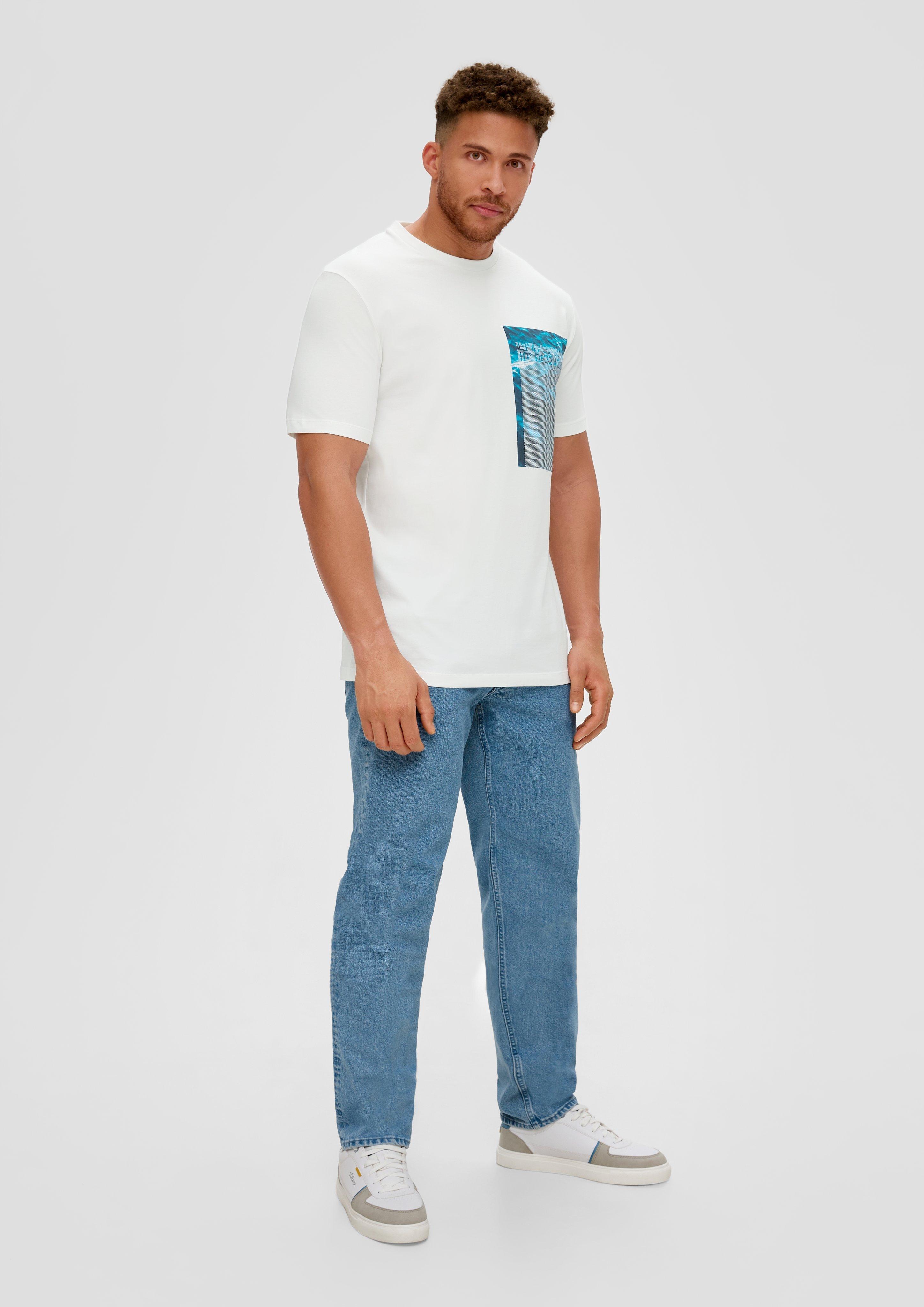 T-Shirt aus Baumwollstretch  2139665-01D1
