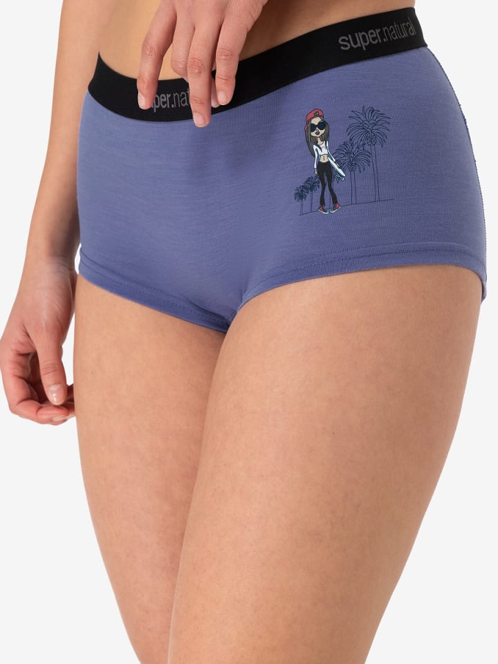 super.natural Merino Unterhose HIPSY HIPSTER in lila günstig kaufen