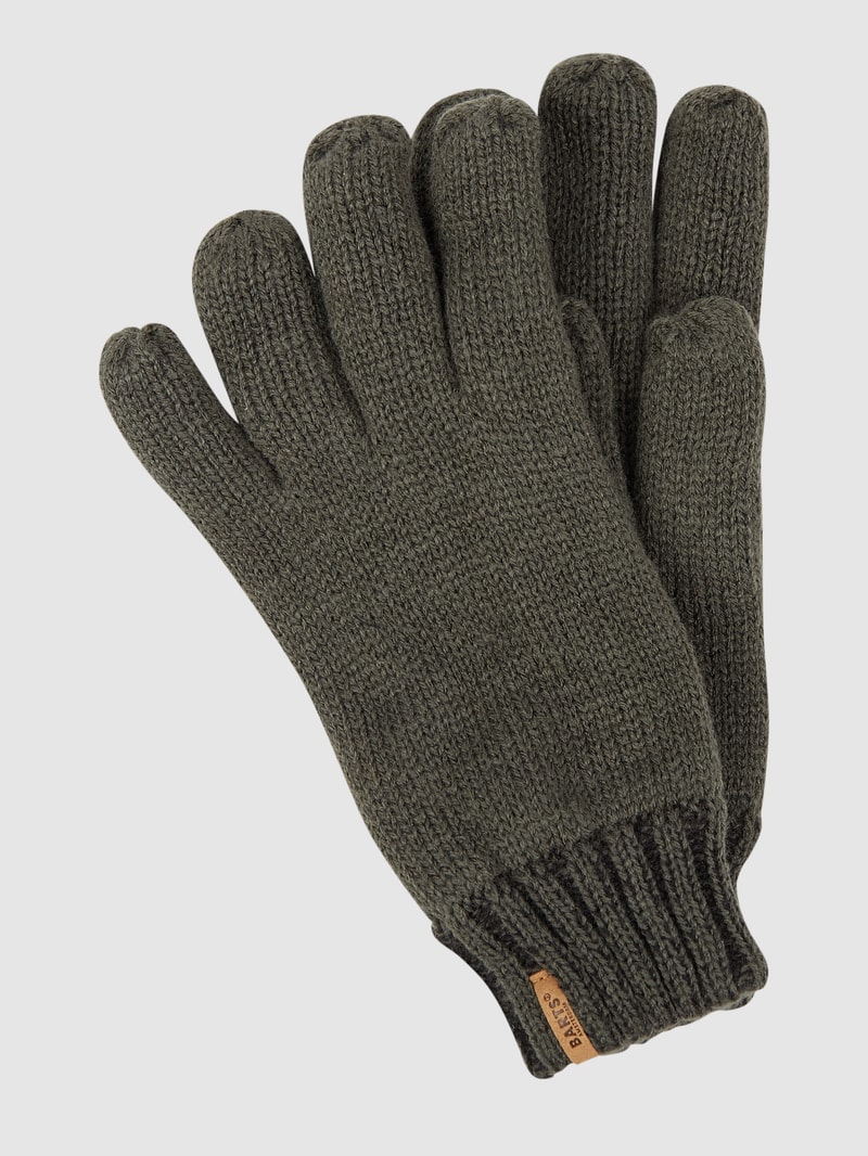 Handschuhe mit Fleecefutter Modell 'Brighton' in dunkelgrün