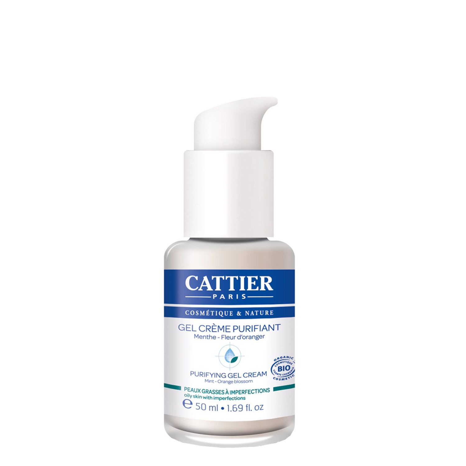 Cattier Gel Crème Purifiant Peaux Grasses à Imperfections 50 ml