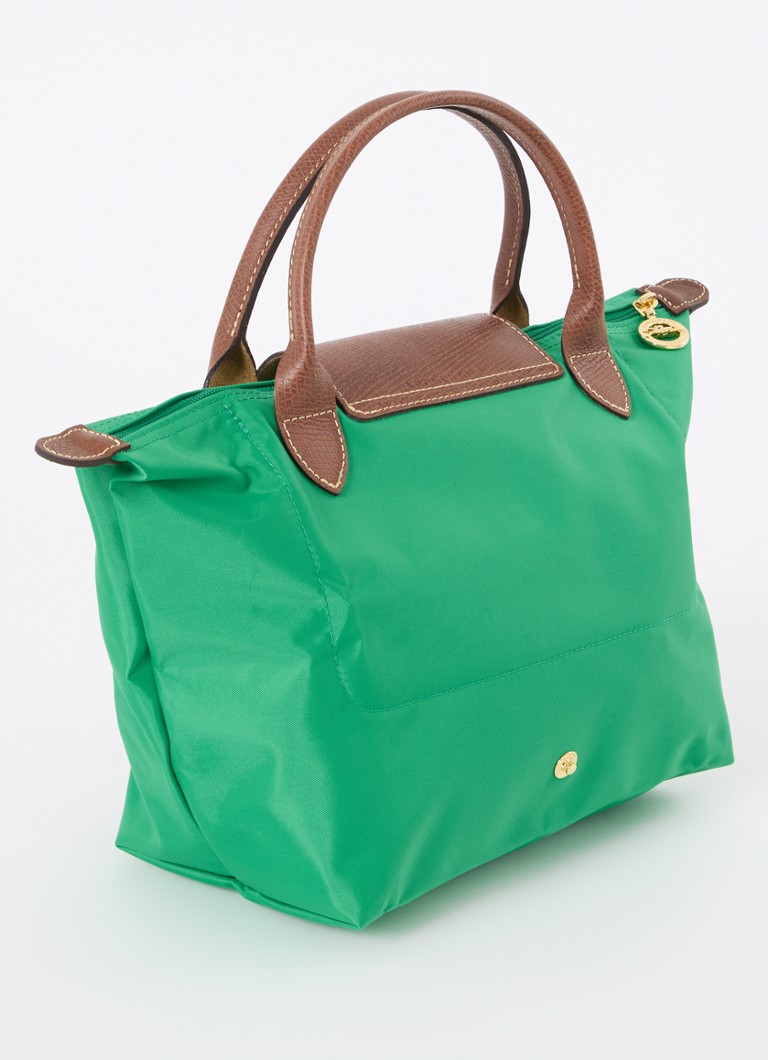Geantă Longchamp Le Pliage Original, mărimea S, cu detalii din piele.