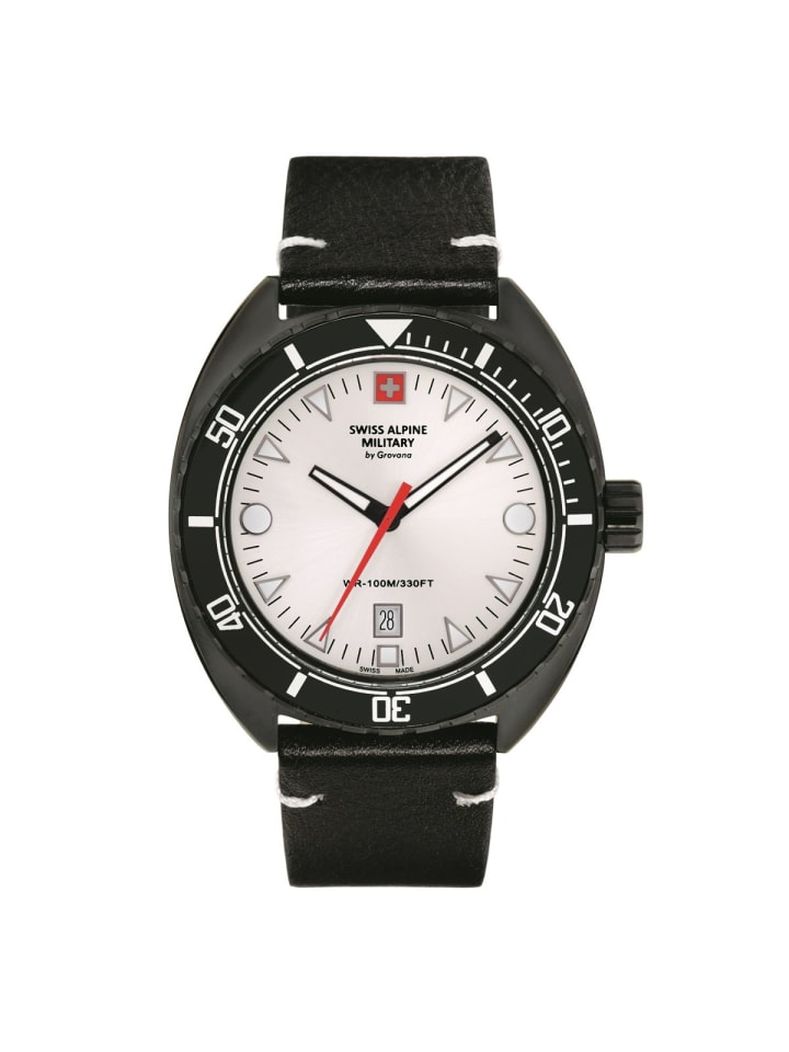 Swiss Military Quarzuhr 7066.1572SAM in schwarz günstig kaufen onesize