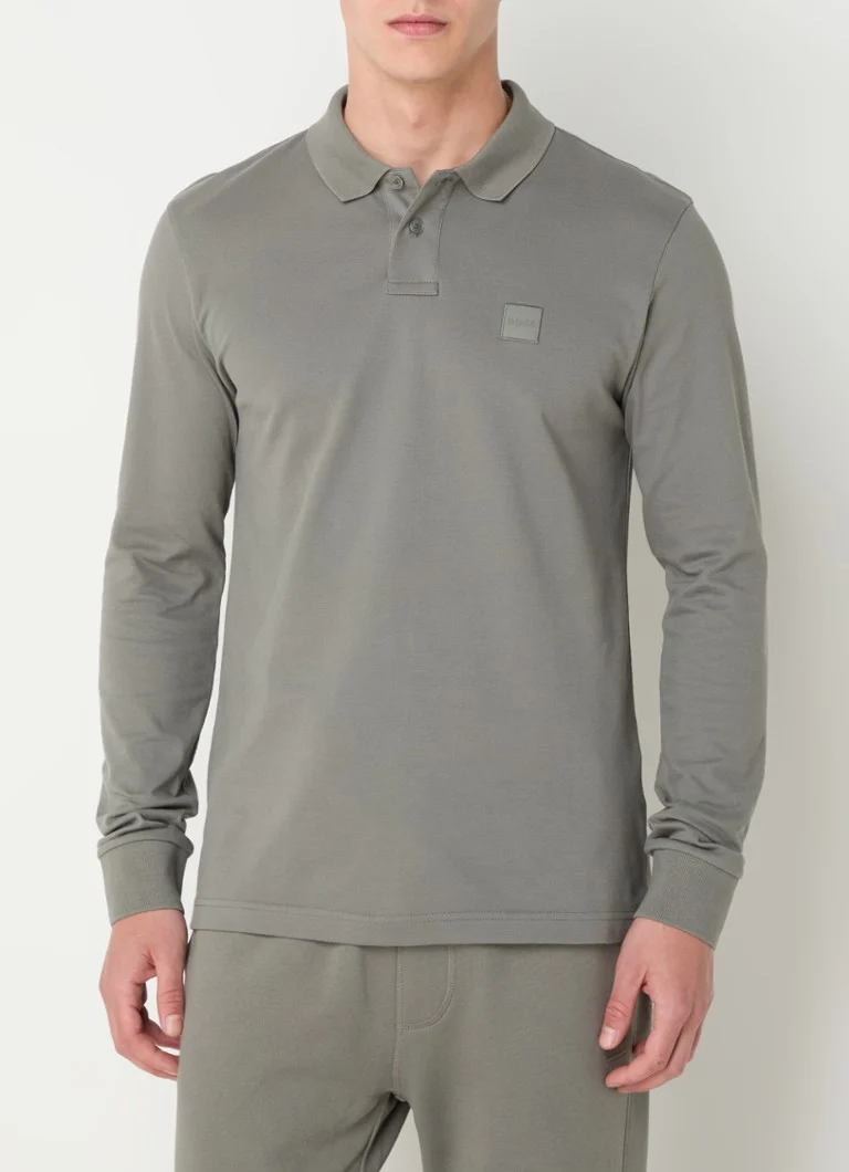 HUGO BOSS Passerby slim fit polo majica od pamučnog pikea s logotipom