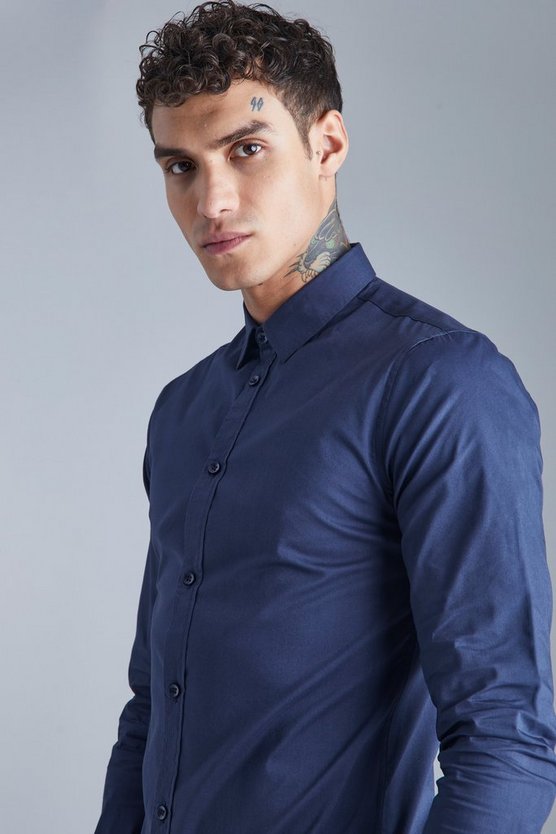 Langärmliges Slim-Fit Hemd