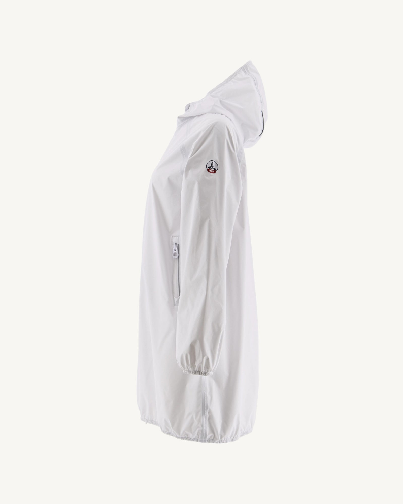 Imperméable long à capuche Blanc Copenhagen