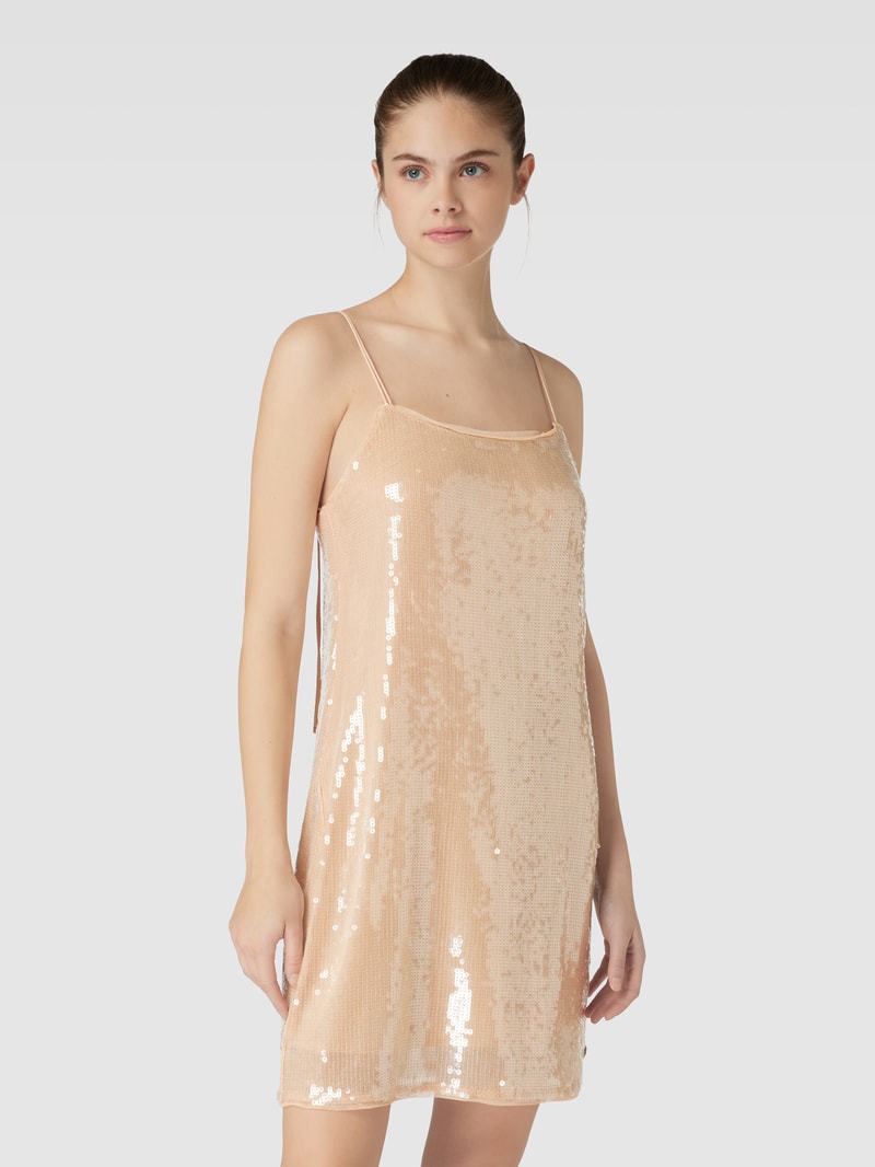 Minikleid mit Paillettenbesatz Modell 'SEQUINS' in gold