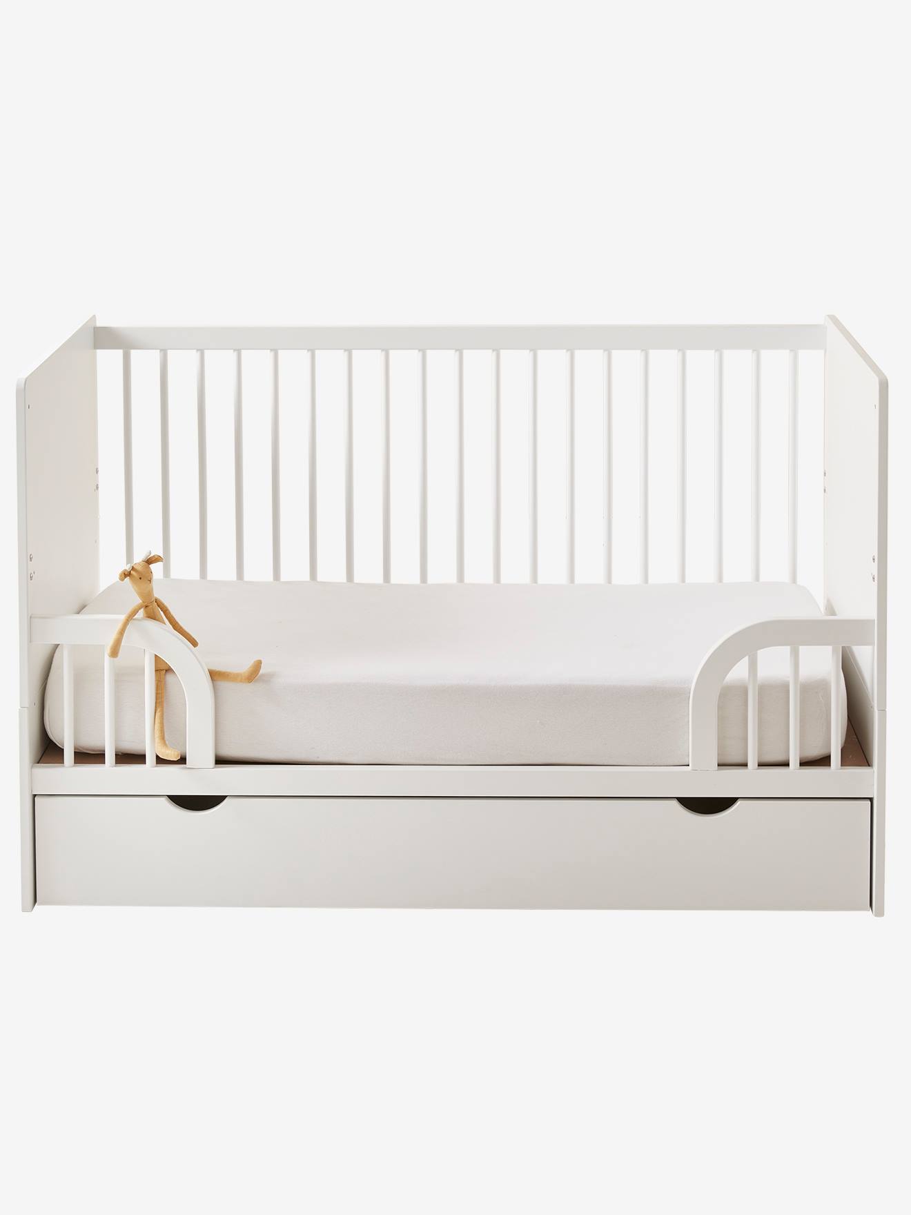 Vertbaudet 3-in-1-Kombibett HOLIDAYS vom Babybett zum Kinderbett - weiß