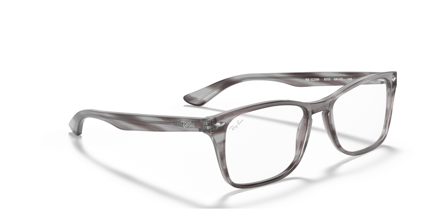 RB5228M OPTICS - Gri lucios cu dungi