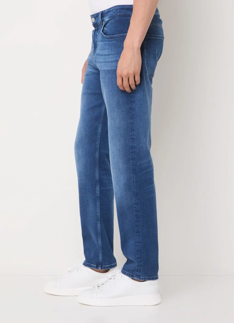 Calça jeans HUGO BOSS H-Re.Maine de corte regular, lavagem média.