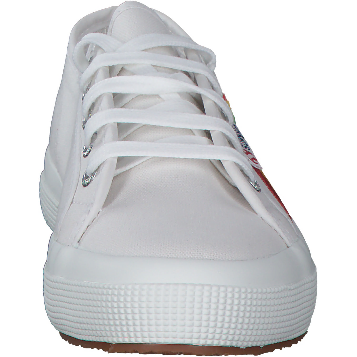 Superga 2750 Rainbow Embroidery S81281W, Sneakers Low, Damen, Weiß