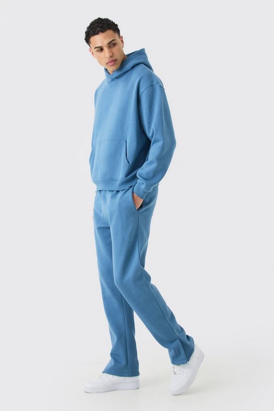 Kastiger Oversize Trainingsanzug mit Kapuze