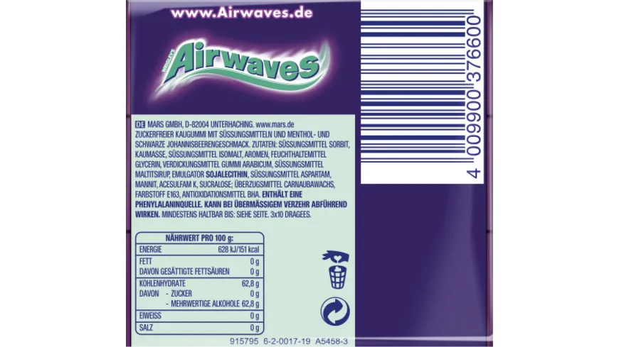 AIRWAVES® CoolCassis Vorteilspack 50 g