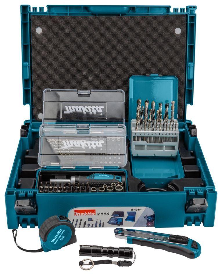 Makita Accessories B-49884 Drill/screwdriver bit set 116-piece