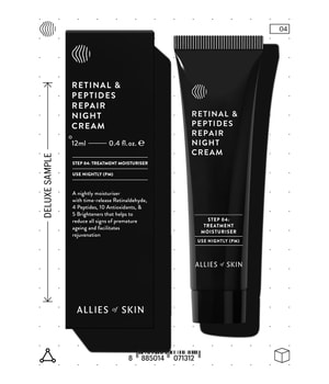 ALLIES OF SKIN Retinal & Peptides Repair Night Cream Gesichtscreme 12 ml