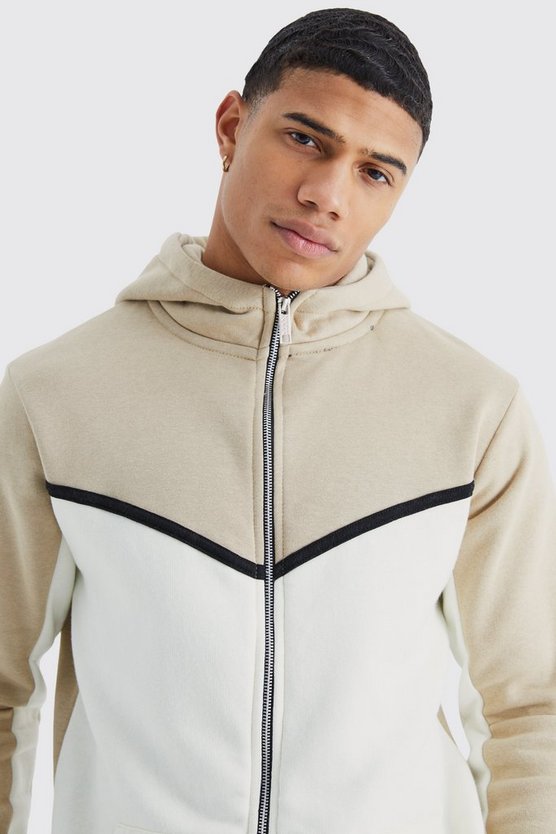 Slim-Fit Colorblock Trainingsanzug