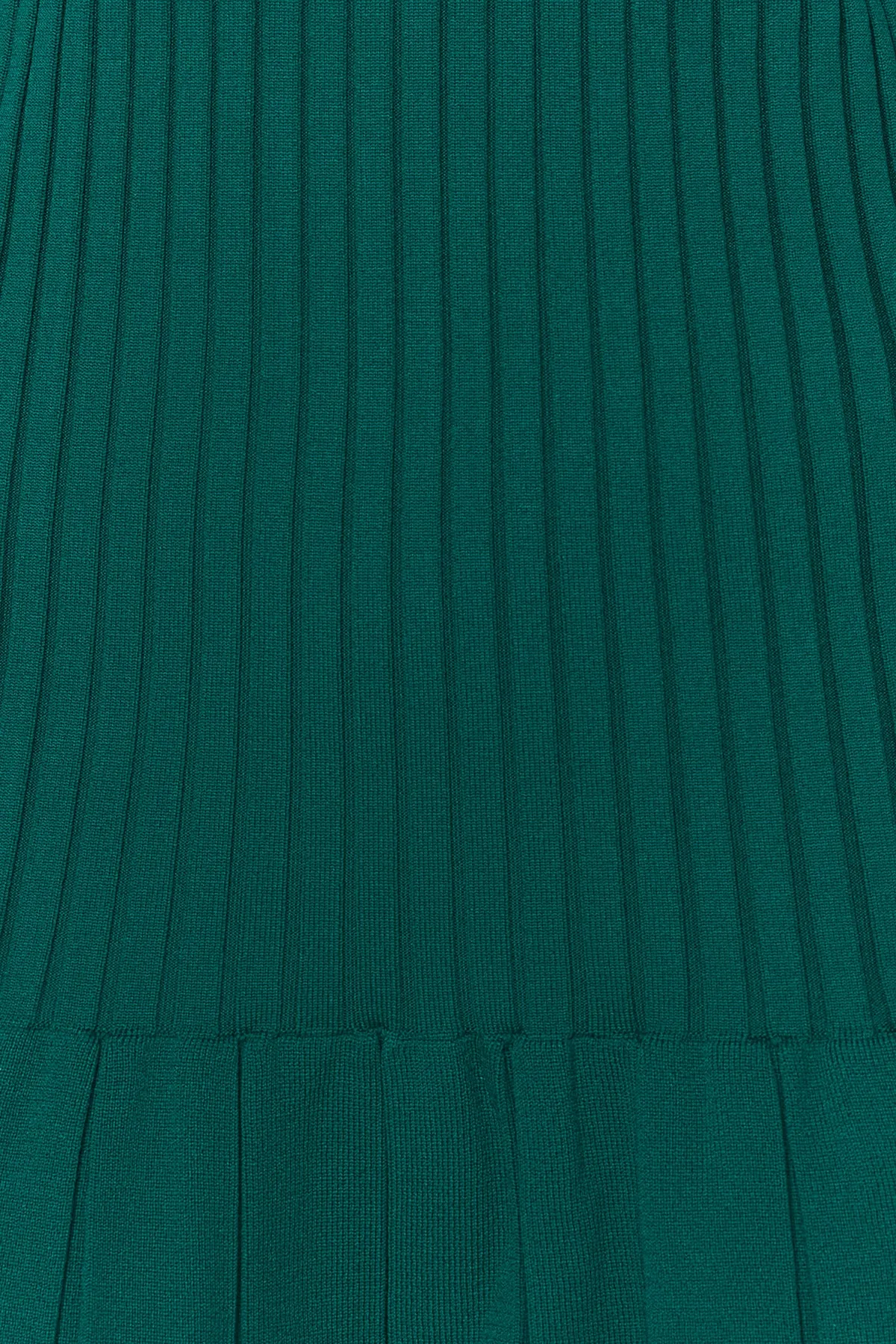 Trendyol Collection  Smaragdgrünes Mini-Strickkleid mit Rundhalsausschnitt TWOAW24EL00013