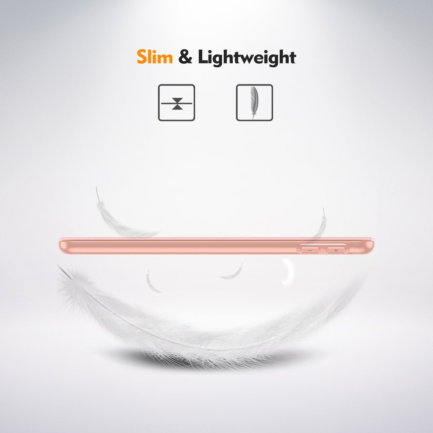 Fintie Tablet-Hülle Hülle für iPad 9. Generation 2021/8. Gen 2020/7. Gen 2019 10.2 Zoll - Superleicht Soft TPU Rückseite Abdeckung Schutzhülle mit eingebautem Pencil Halter, Auto Sleep/Wake