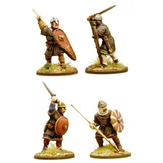 SAGA: Anglo-Danish Huscarls (Spears) Hearthguard [4]