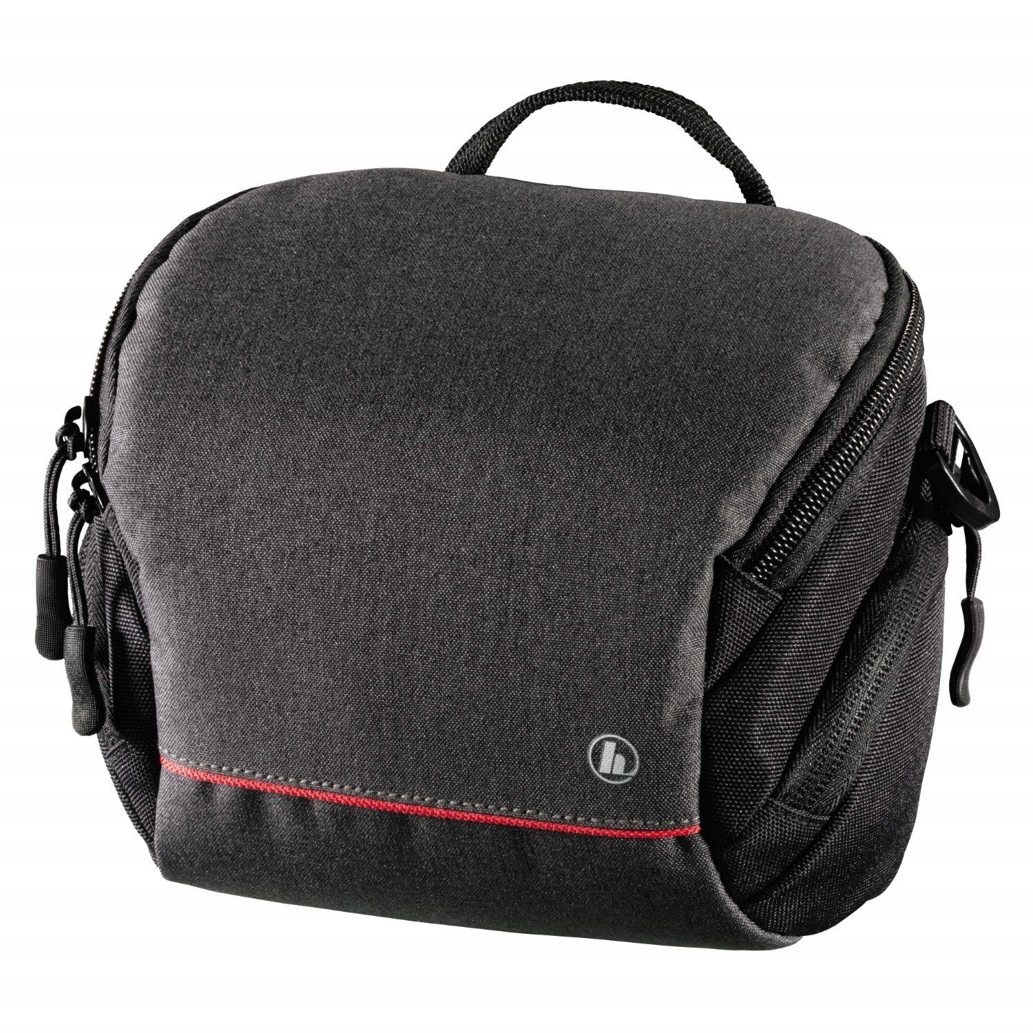 Hama Kameratasche Kamera-Tasche Sambia 100 Foto-Tasche Universal, Case Schultergurt Tragegriff Zubehör-Fächer Systemkamera Digitalkamera