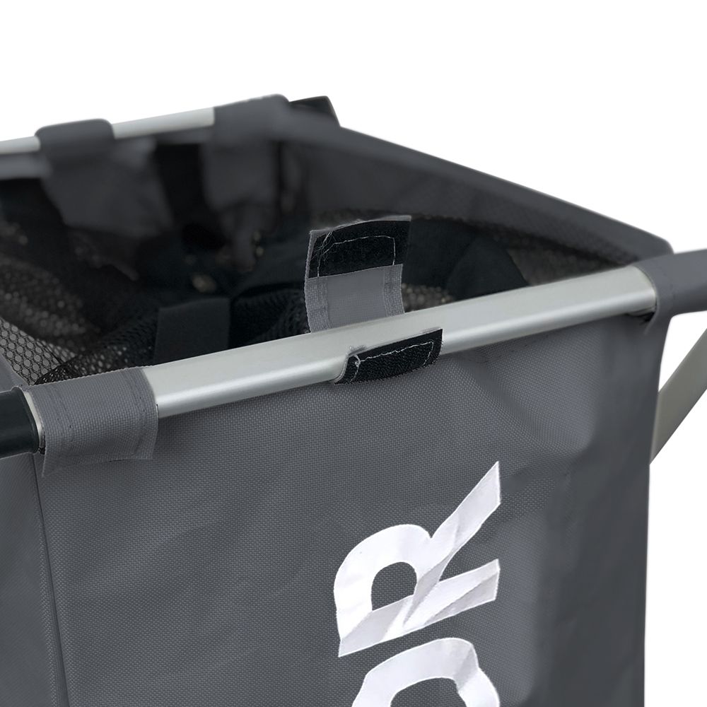 IVOL 1 Fach Dunkelgrau Faltbarer Wäschekorb