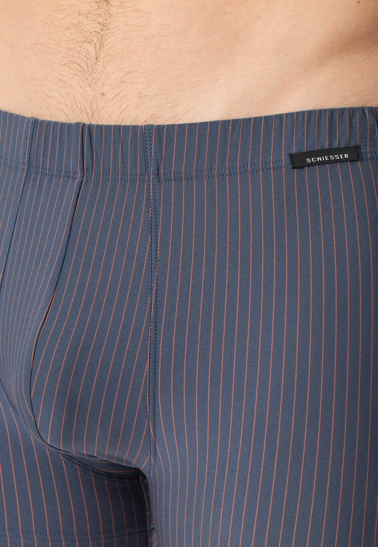 Shorts Micro-Qualität Nadelstreifen jeansblau - Pure Micro