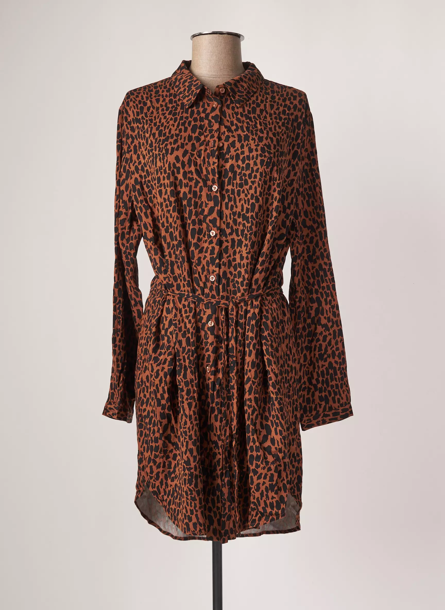 Vila Robes Mi Longues Femme couleur marron