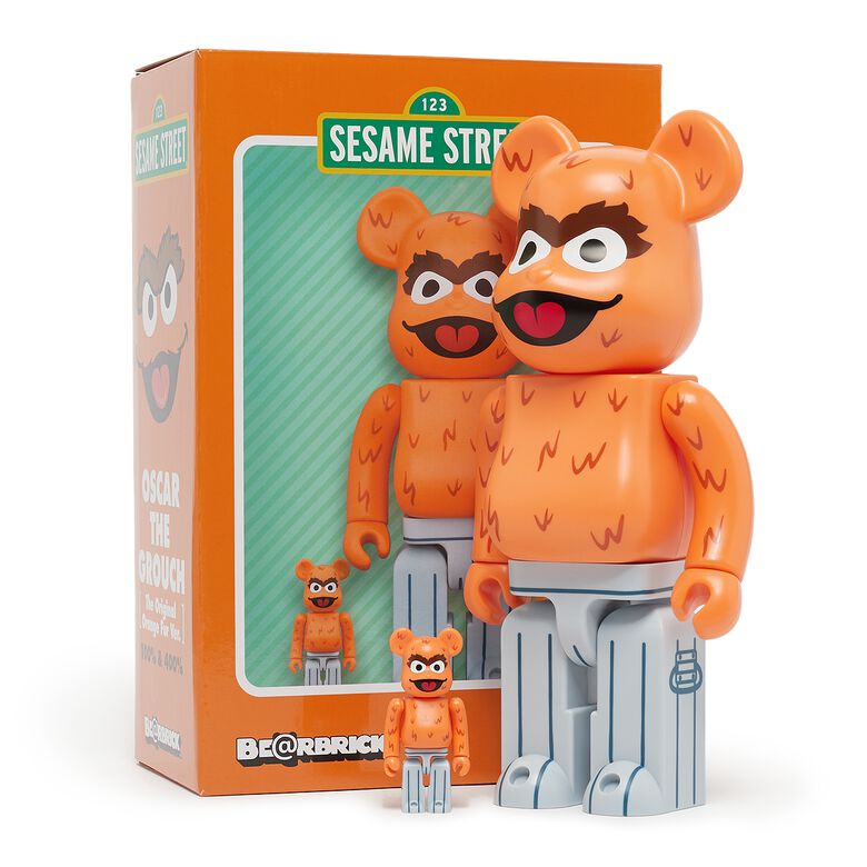Medicom Bearbrick Oscar The Grouch 100%&400& multicolor