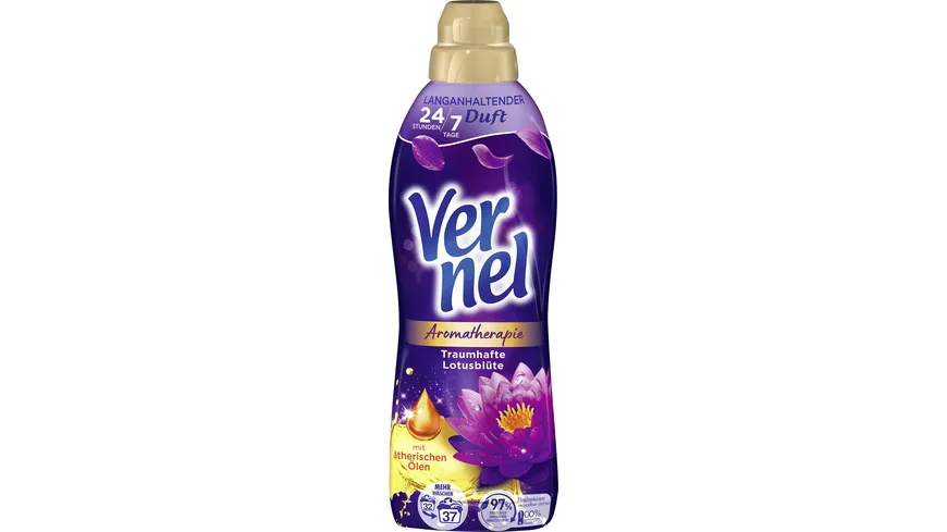 Vernel Weichspüler Aromatherapie Traumhafte Lotusblüte 37 WL 814 ml
