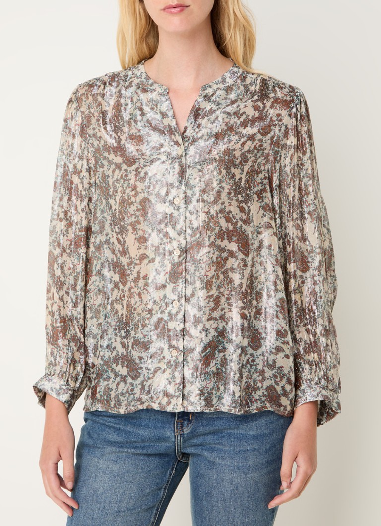Gerard Darel  Basyll semi-transparante blouse met print