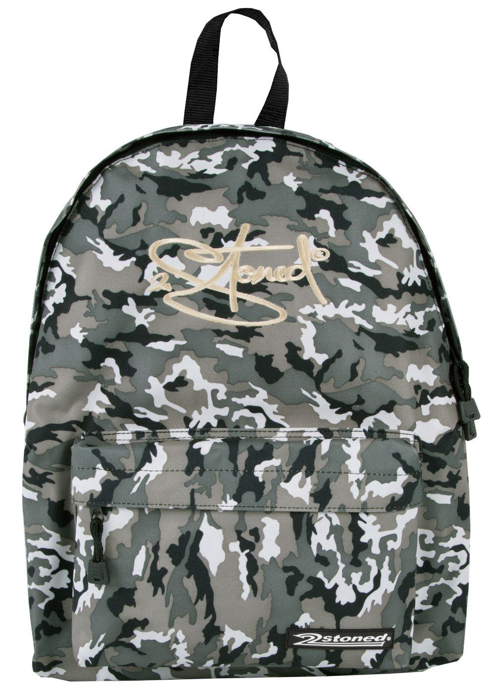 2Stoned Freizeitrucksack Sportrucksack Classic Backpack in Camouflage, mit herausnehmbaren Einlegeboden