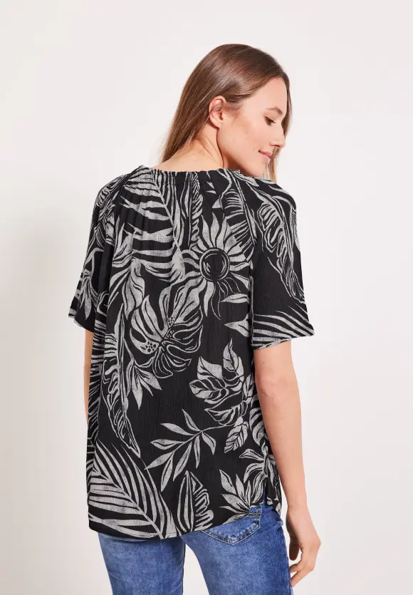 CECIL Bluse mit Blätterprint