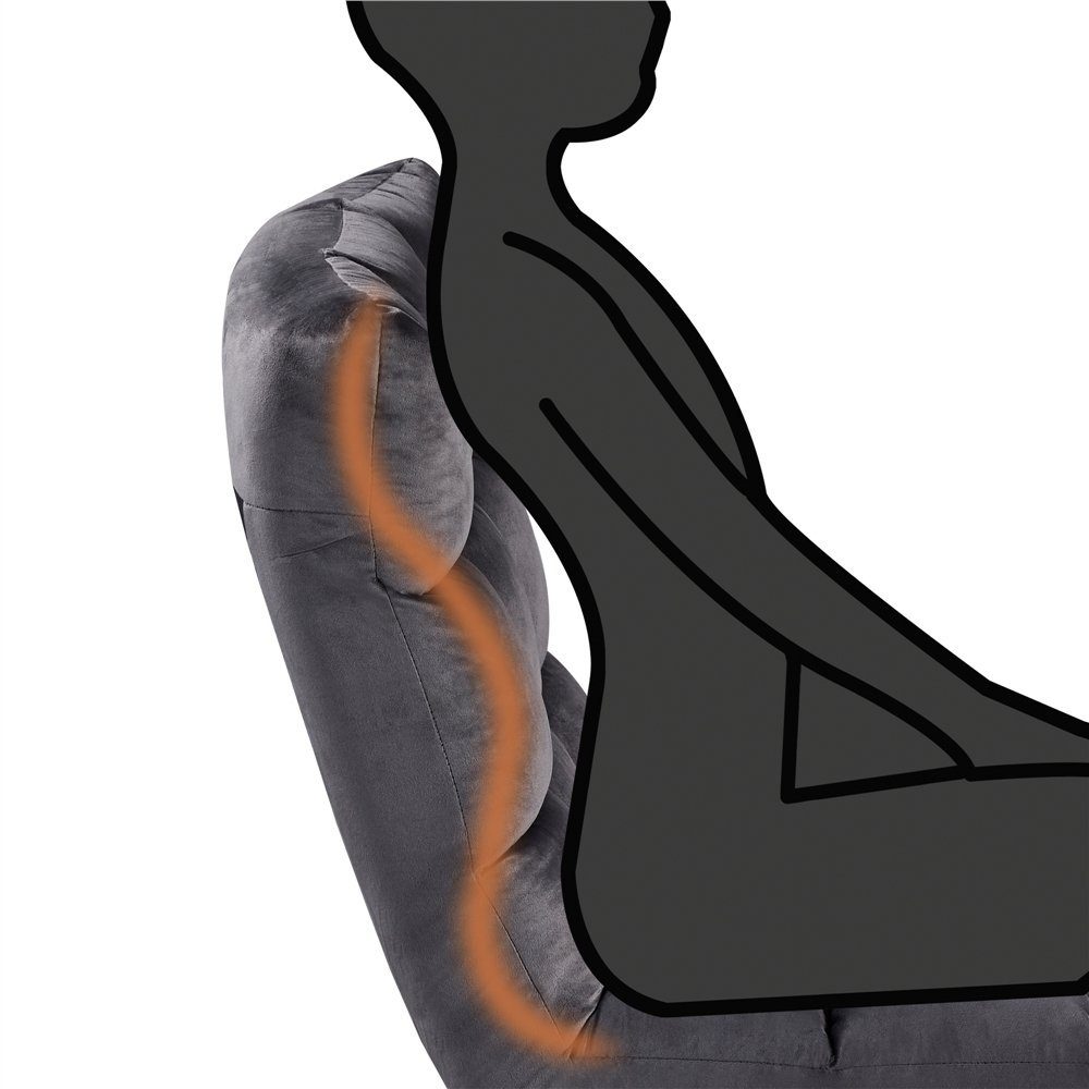 Yaheetech Relaxsessel, Bodensessel Faltbar, Lazy Sofa, Lesesessel für Zuhause