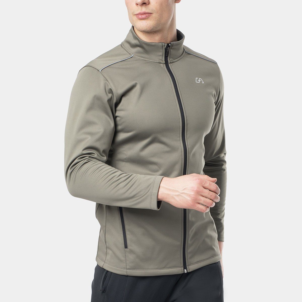 GYM AESTHETICS Funktionsjacke Sportjacke OutRun für Männer Wärmend, Fleece, Atmungsaktiv