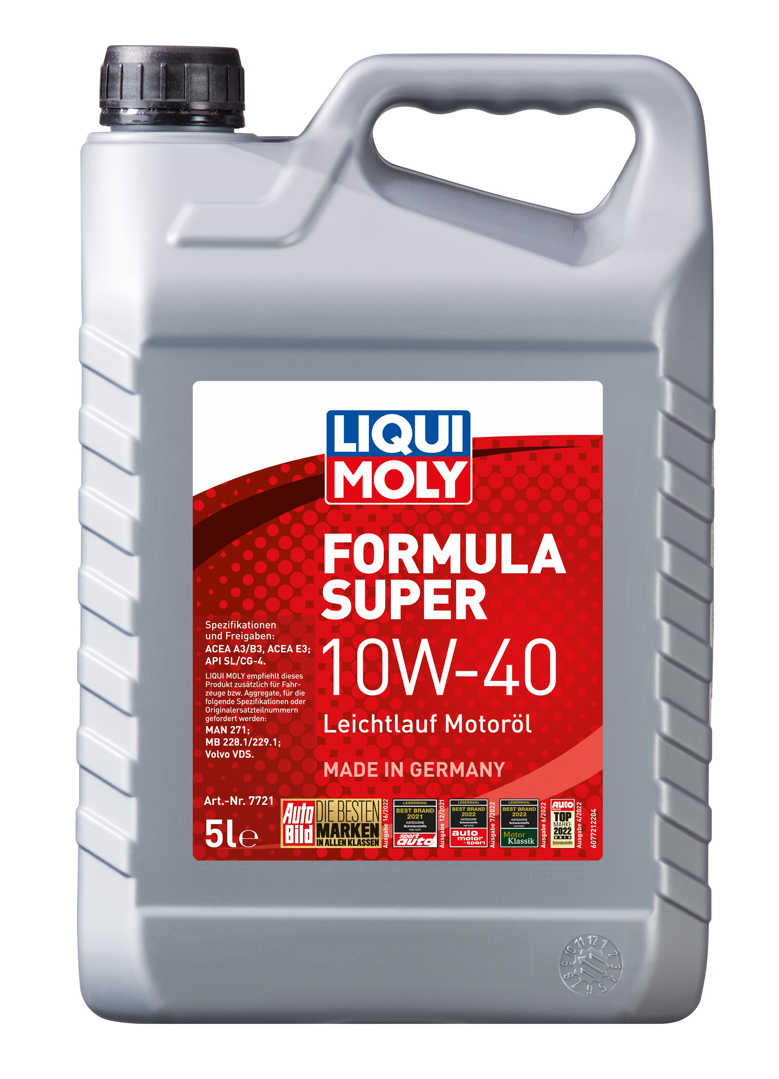 Liqui Moly Formula Super 10W-40 Motoröl , 5 Liter - ATU