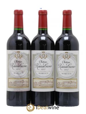 Château Rauzan-Gassies 2ème Grand Cru Classé  2017 - Lot de 3 Bouteilles