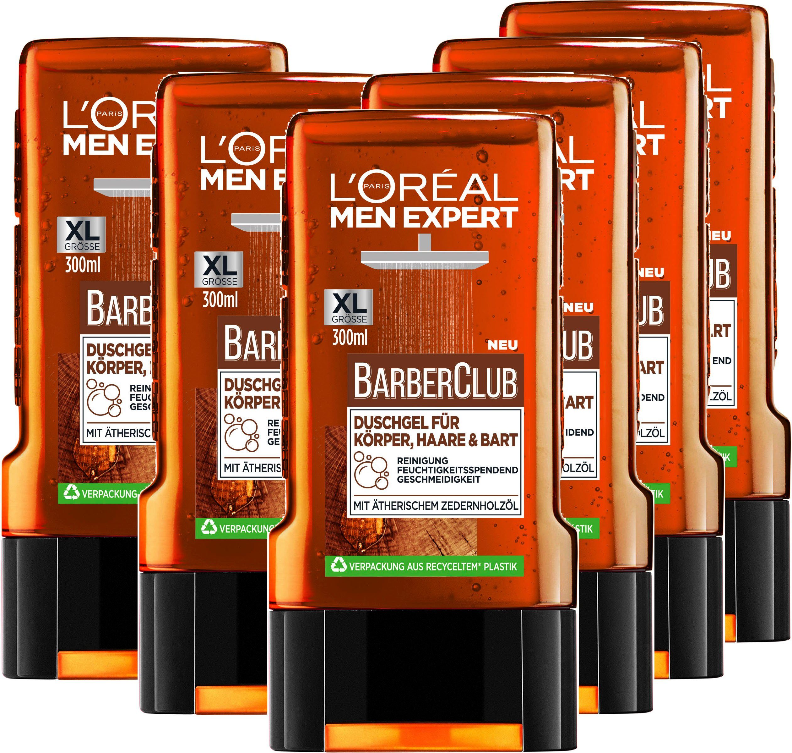 L'ORÉAL PARIS MEN EXPERT Duschgel Barber Club, 6-tlg.