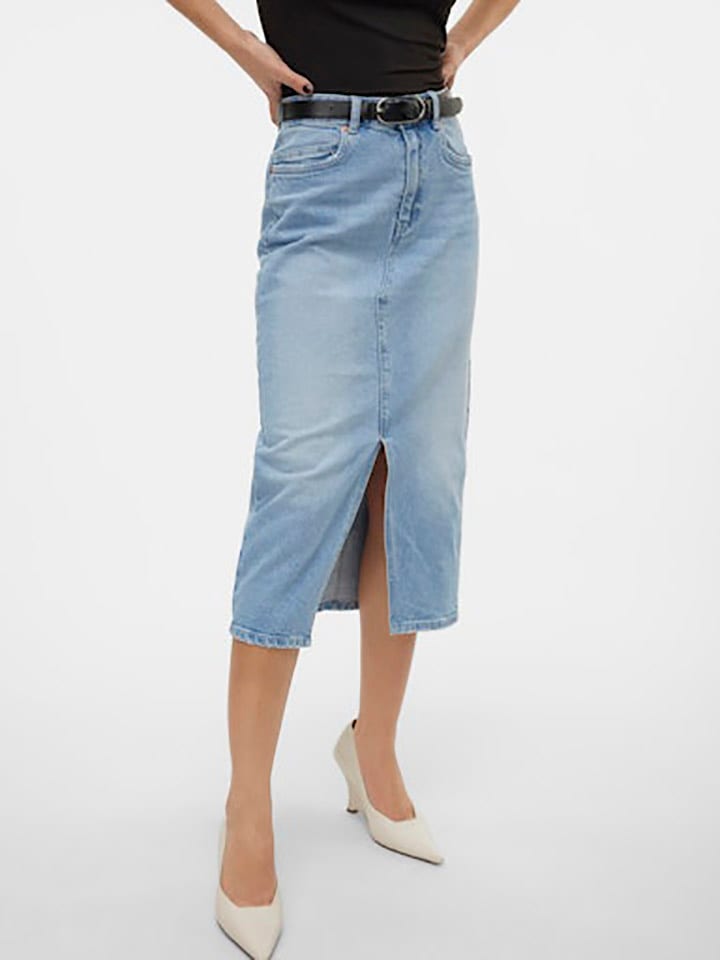 Vero Moda Jeansrock in Hellblau günstig kaufen