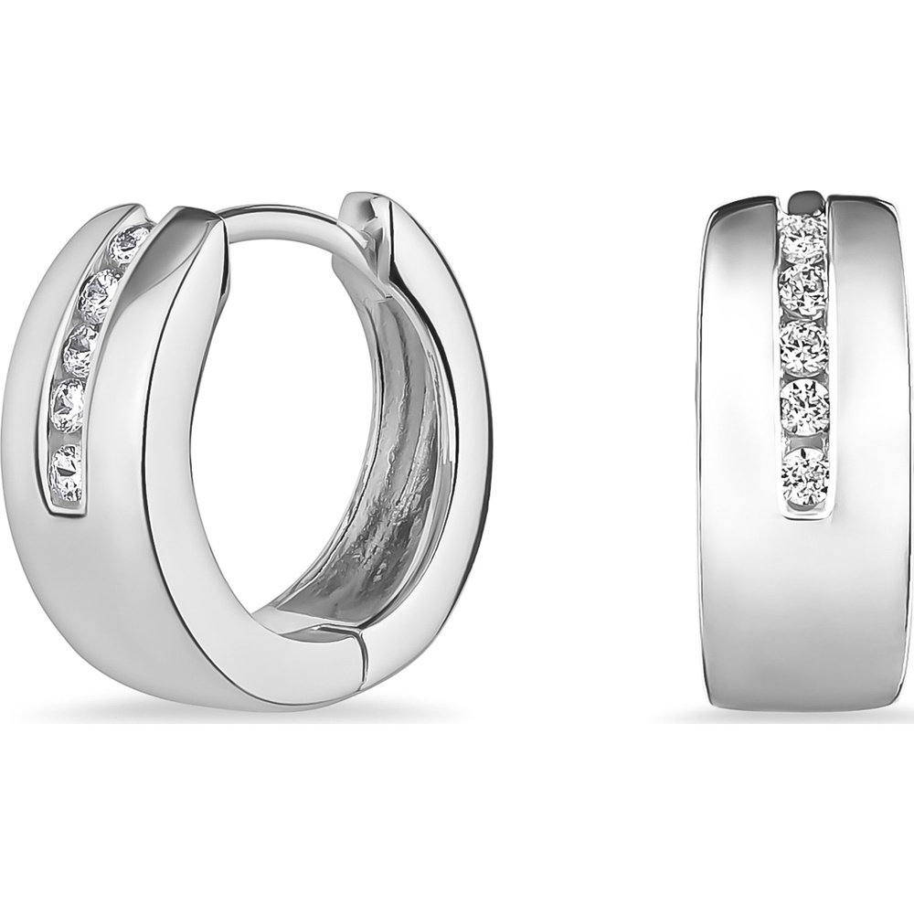 FAVS Créoles 925 Argent Boucles d'oreilles