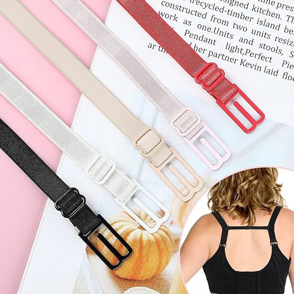 Tian Dee BH-Verlängerung 5 Stück BH Träger Halter Damen BH Trägerhalter zum Verschieben