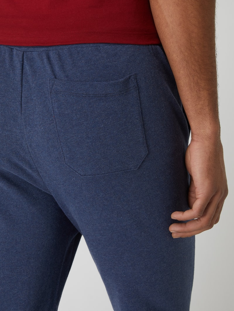 Lounge-Hose aus Baumwolle in marineblau