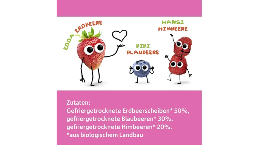 Freche Freunde Bio Roter Beerenmix Fruchtchips 10 g