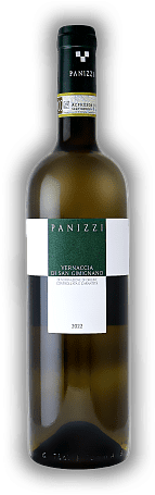 Panizzi, Vernaccia di San Gimignano, DOCG, 2022, Toscana  Panizzi, Vernaccia di San Gimignano, DOCG, 2022, Toscana  Delikate, vielschichtige Fruchtaromen, ausgewogen und mit schöner Länge. Jahrgang 2022 - 0,75	 Liter - Vol 13%